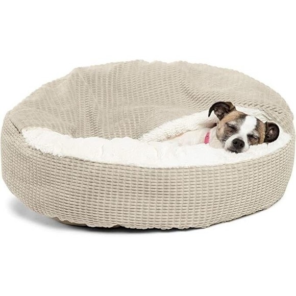 Best Friends Sheri Cozy Cuddler Orthopedic Dog and Cat Bed with Hooded 26x26